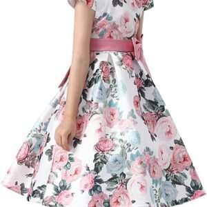 Cichic Elegant Girls Dress Special Occasion Satin Gowns for 2-10Years Kid